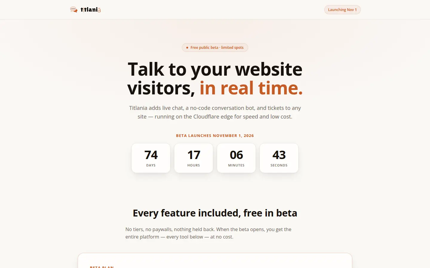 Titlania ongoing product project preview